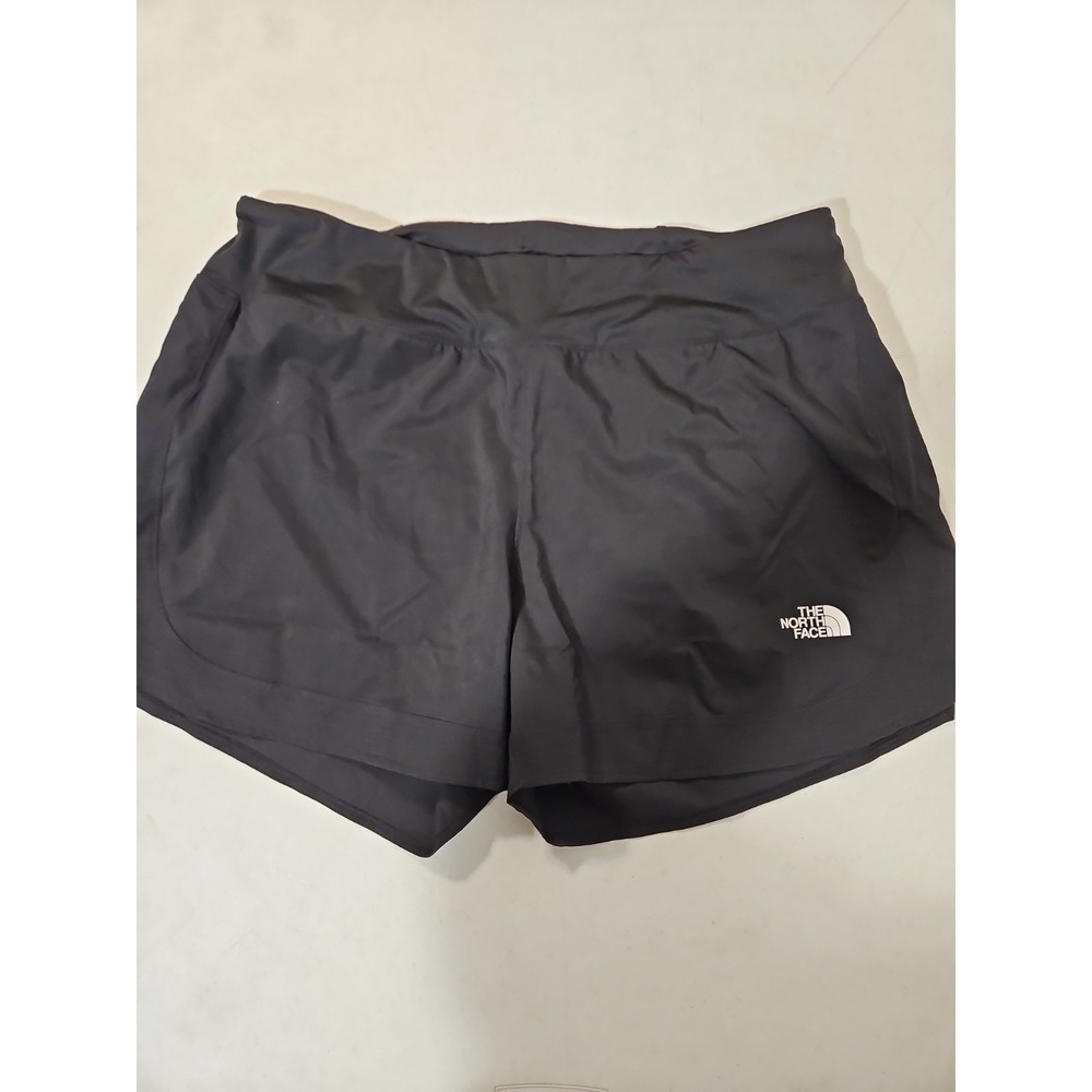 The North Face Running Shorts Womens XL Lined Black‎  Athletic Reflective (1779